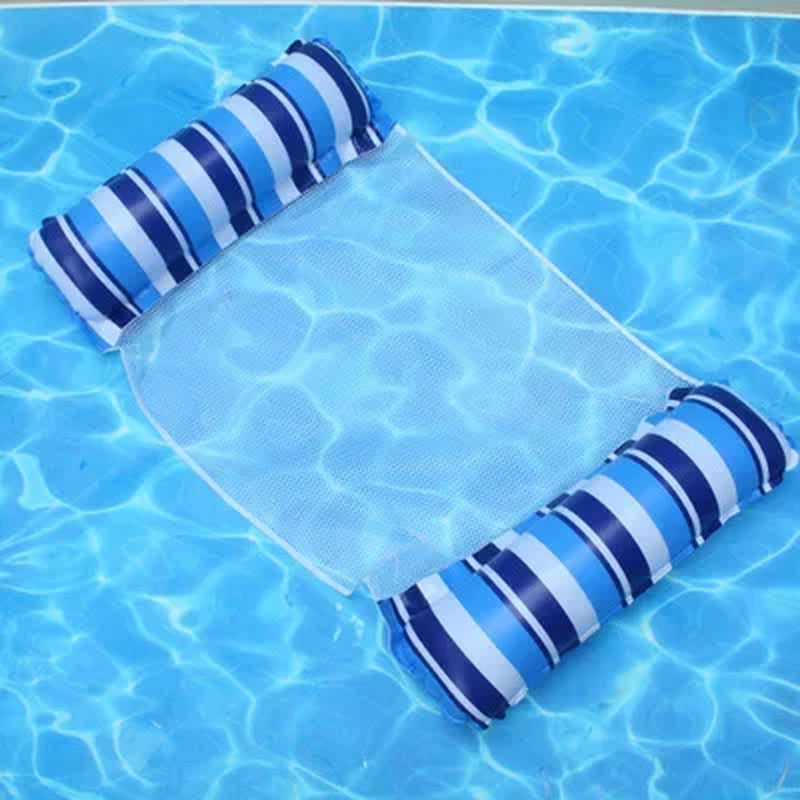 Summer Inflatable Foldable Floating Row Swimming Pool Water Hammock Air Mattresses Bed Beach Pool Toy Water Lounge Chair